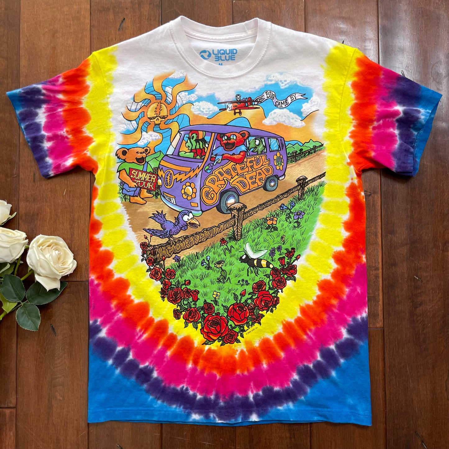 Vintage Y2K Grateful Dead "Summer Tour" Tie-Dye T-Shirt