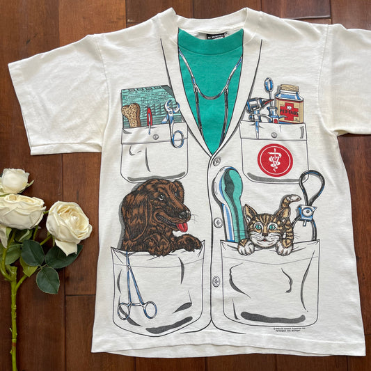 Vintage 1985 Veterinarian Single Stitched T-Shirt