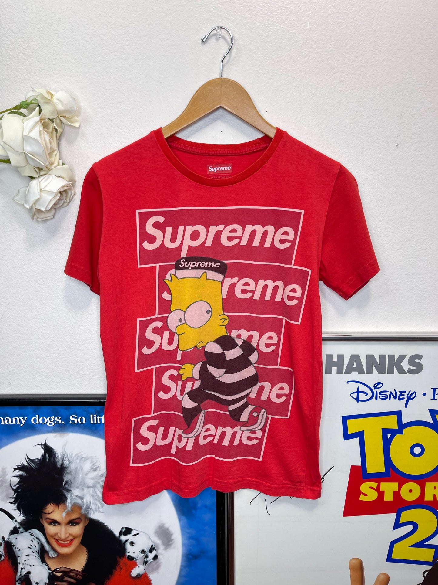 Thrifted Supreme Bart Simpson T-Shirt