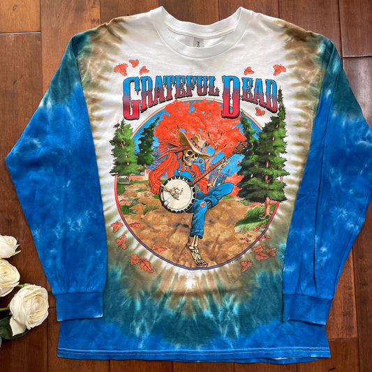 Vintage Y2K Grateful Dead Banjo Tie-Die T-Shirt