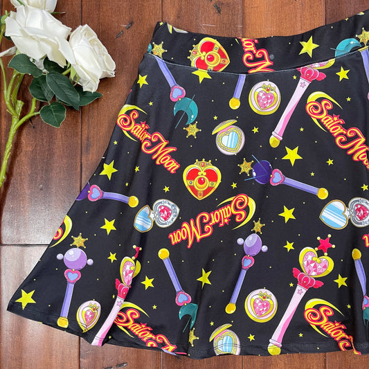 THRIFTED SAILOR MOON PRINTED SKIRT