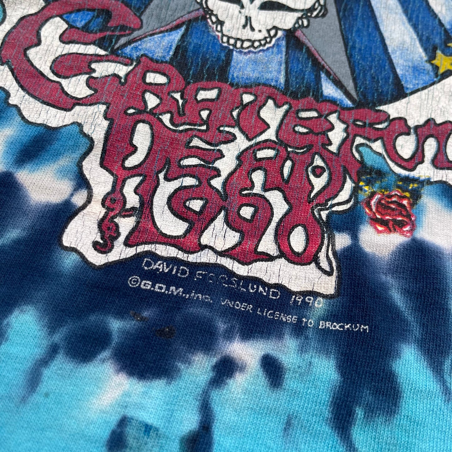 Vintage 1990 Grateful Dead 25 Years Grungy Tie-Die Cut-Up T-Shirt