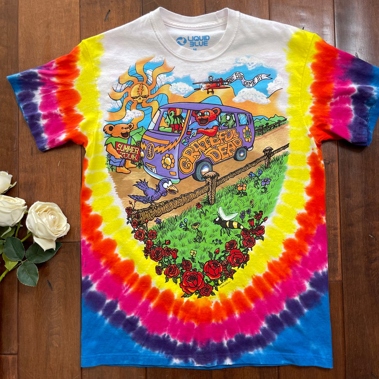 Vintage Y2K Grateful Dead "Summer Tour" Tie-Dye T-Shirt