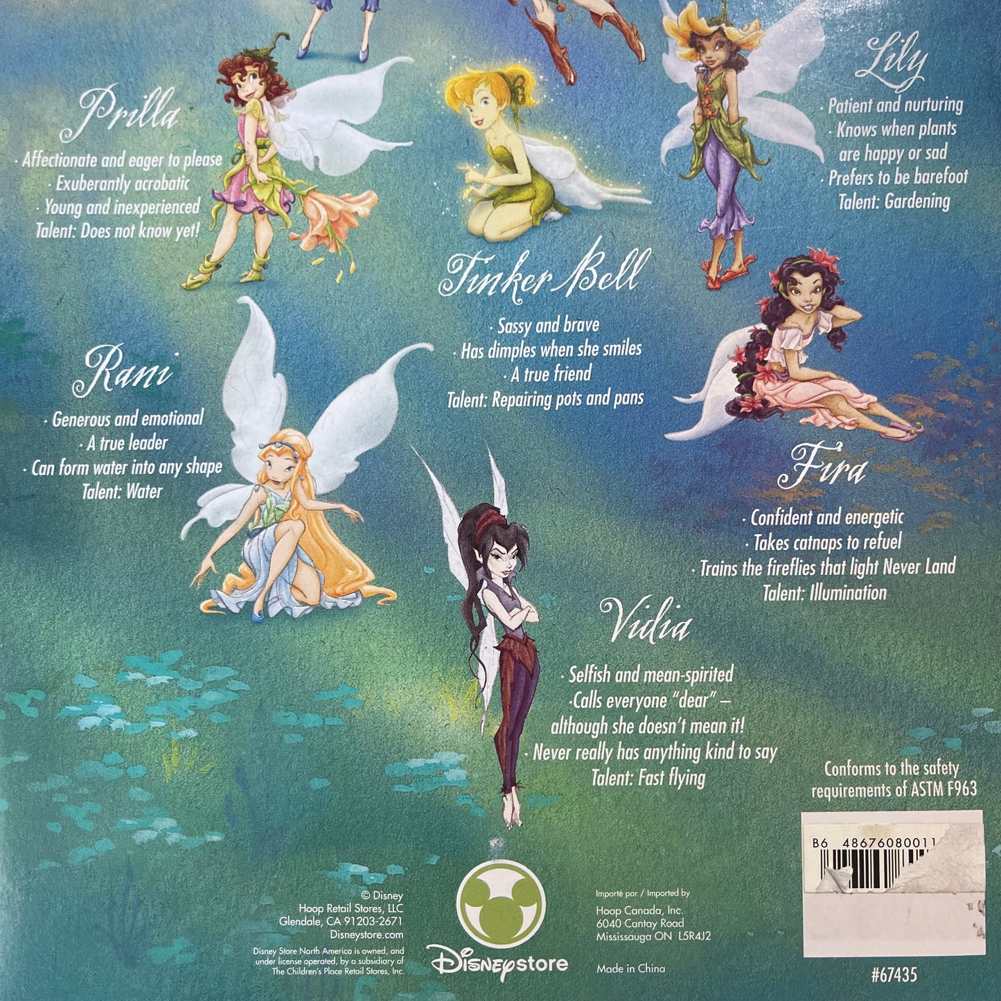 Vintage Y2K Disney Store Exclusive Fairies Beck Doll Figure