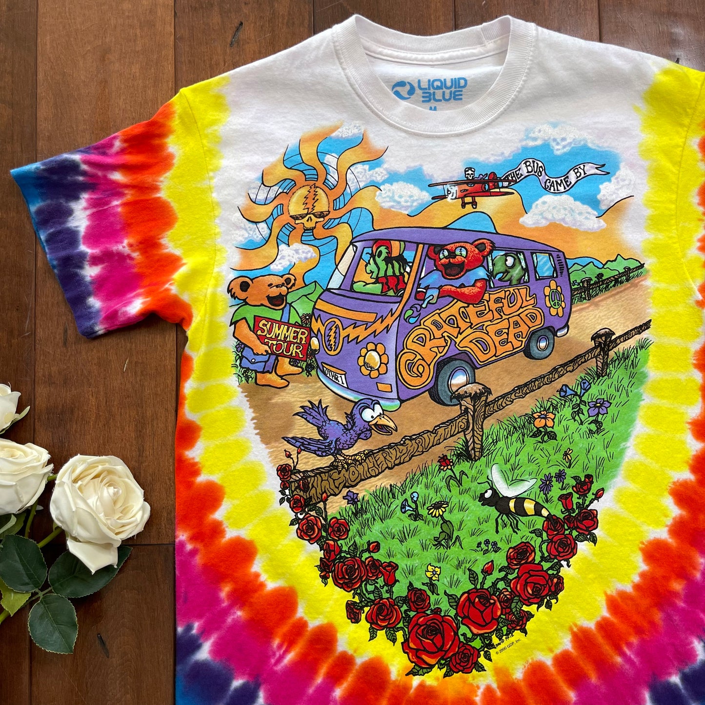 Vintage Y2K Grateful Dead "Summer Tour" Tie-Dye T-Shirt