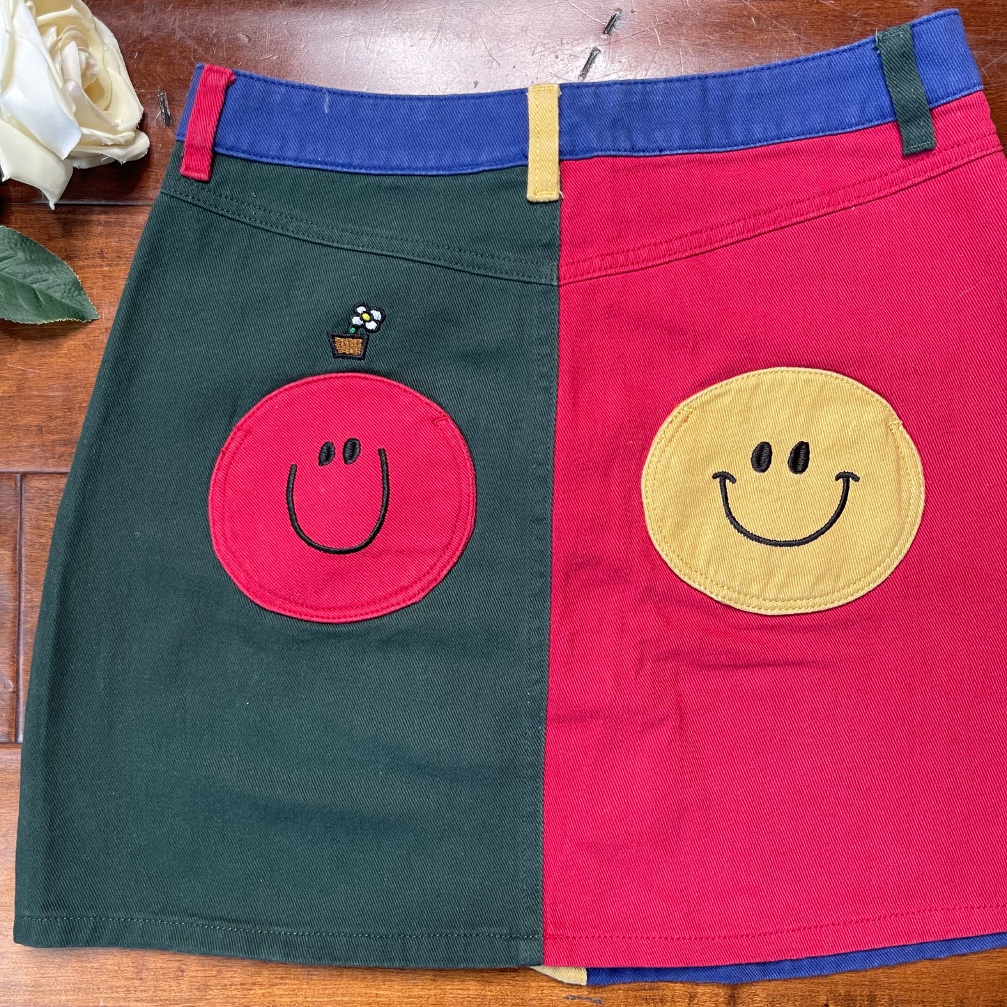 Thrifted Lazy Oaf x Mr. Men Mr. Happy Mr. Wrong Skirt