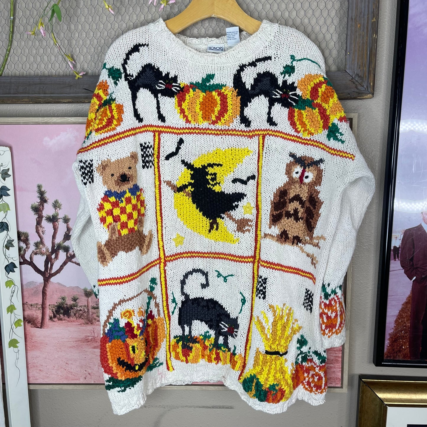 VINTAGE 90’S HALLOWEEN CHUNKY SWEATER