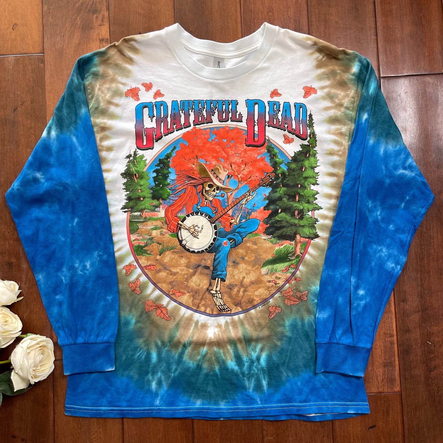 Vintage Y2K Grateful Dead Banjo Tie-Die T-Shirt