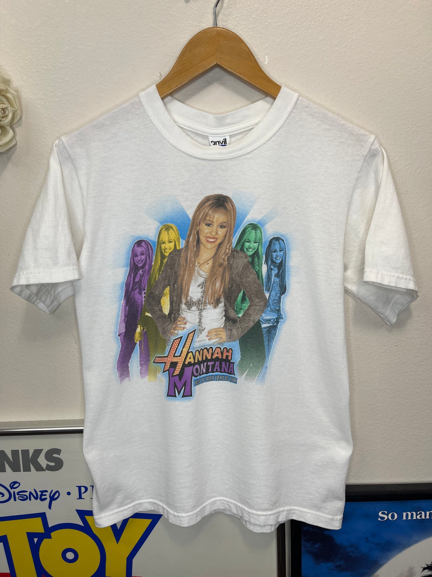 Vintage Y2K Hannah Montana Best of Both Worlds Tour T-Shirt