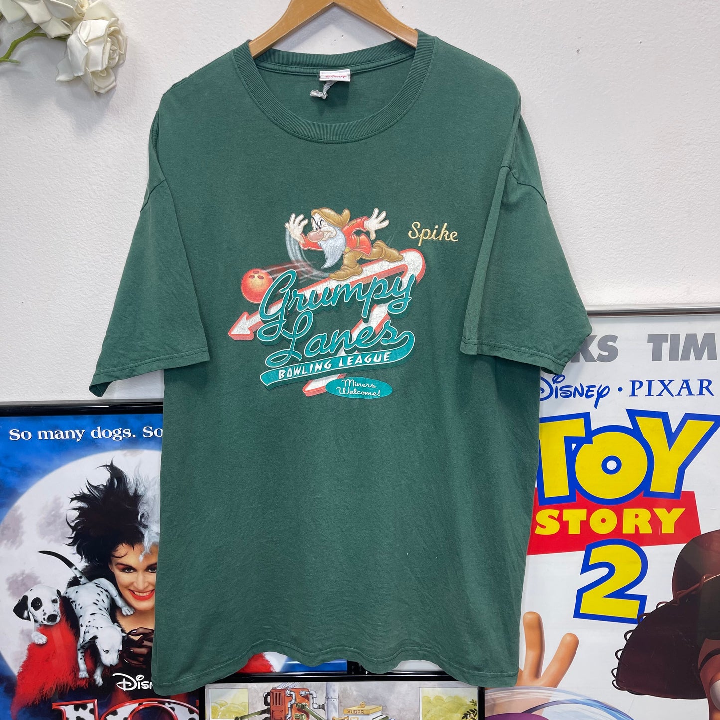 Vintage Disney Store “Grumpy Lanes Bowling League” T-Shirt