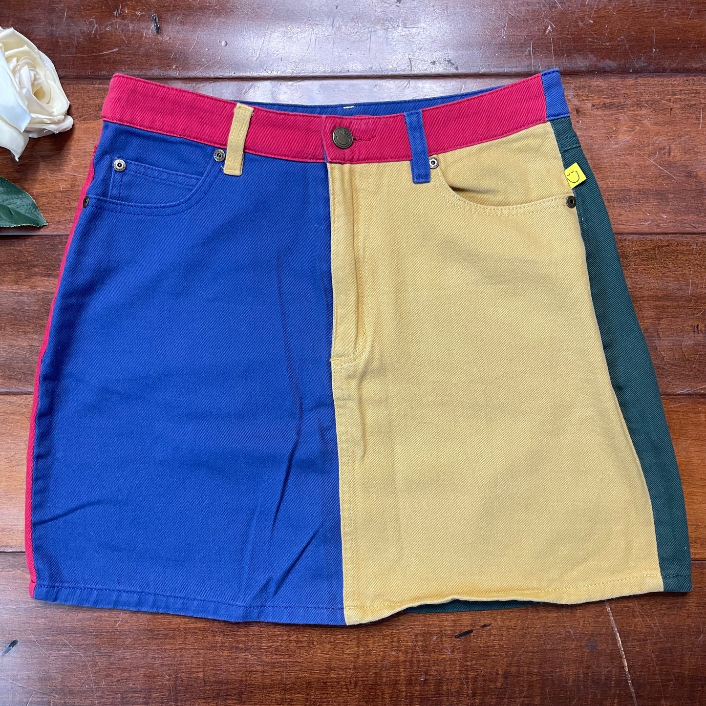 Thrifted Lazy Oaf x Mr. Men Mr. Happy Mr. Wrong Skirt