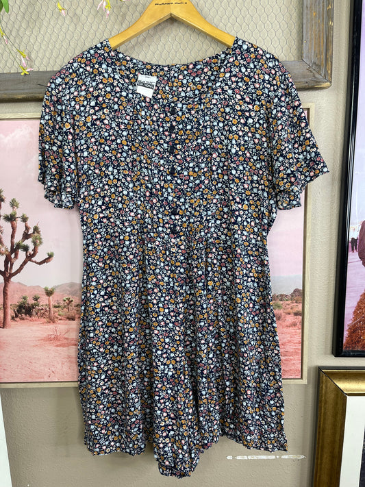 VINTAGE 90’S BASIC EDITIONS FLORAL ROMPER