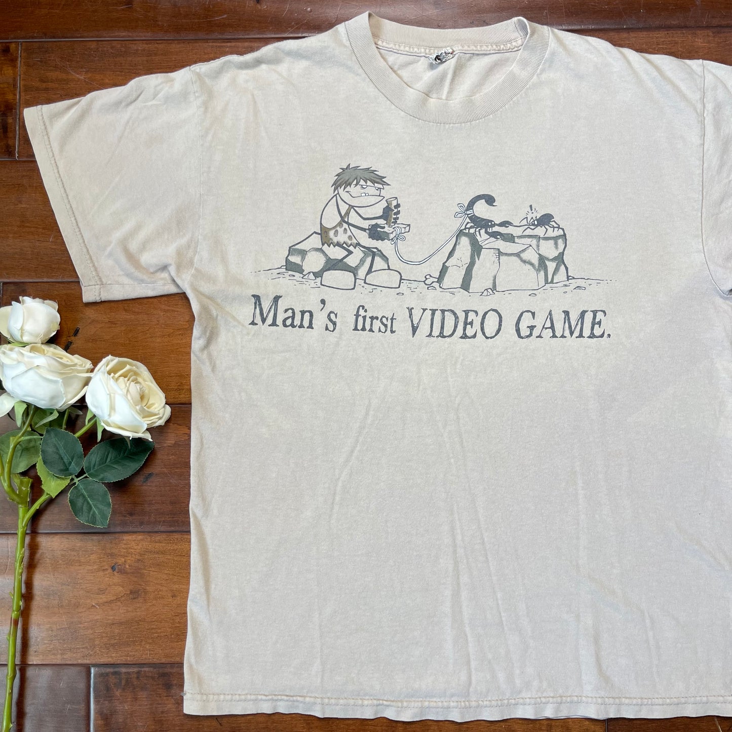 Vintage Y2K “Man’s First Video Game” T-Shirt