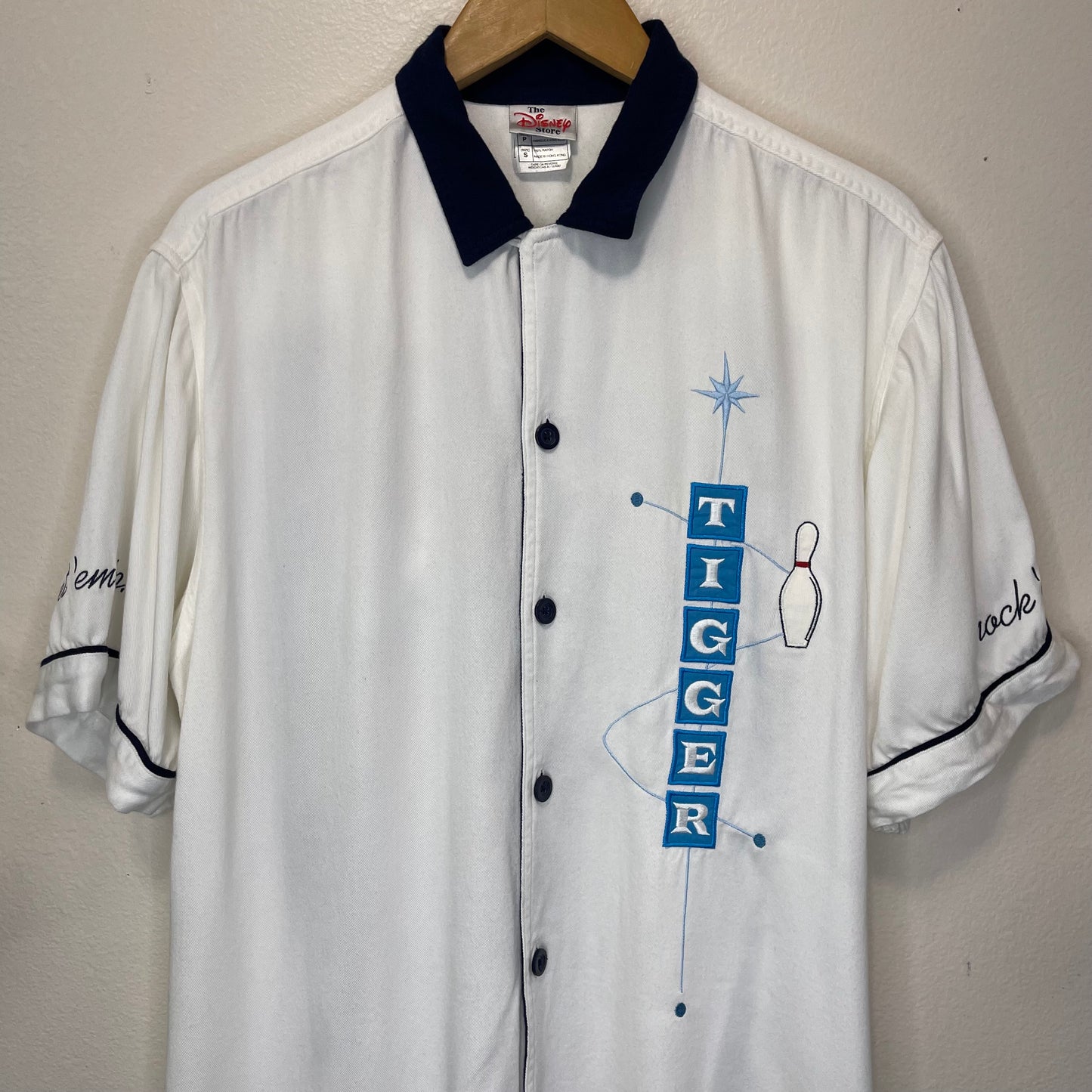 Thrifted Tigger Disney Button-Up Bowling Shirt