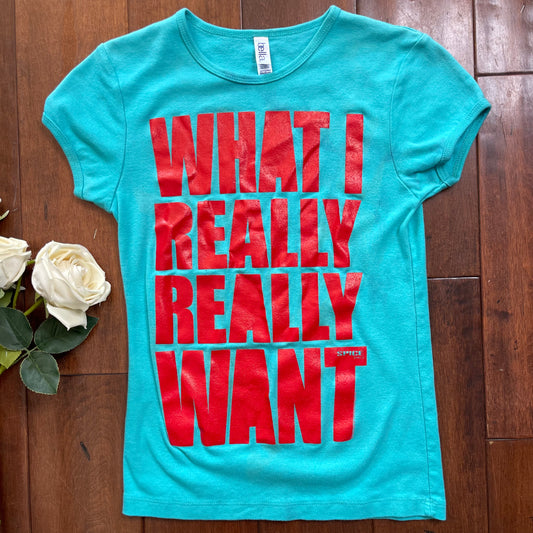 Vintage 90’s Spice Girls "What I Really Really Want" Baby Tee