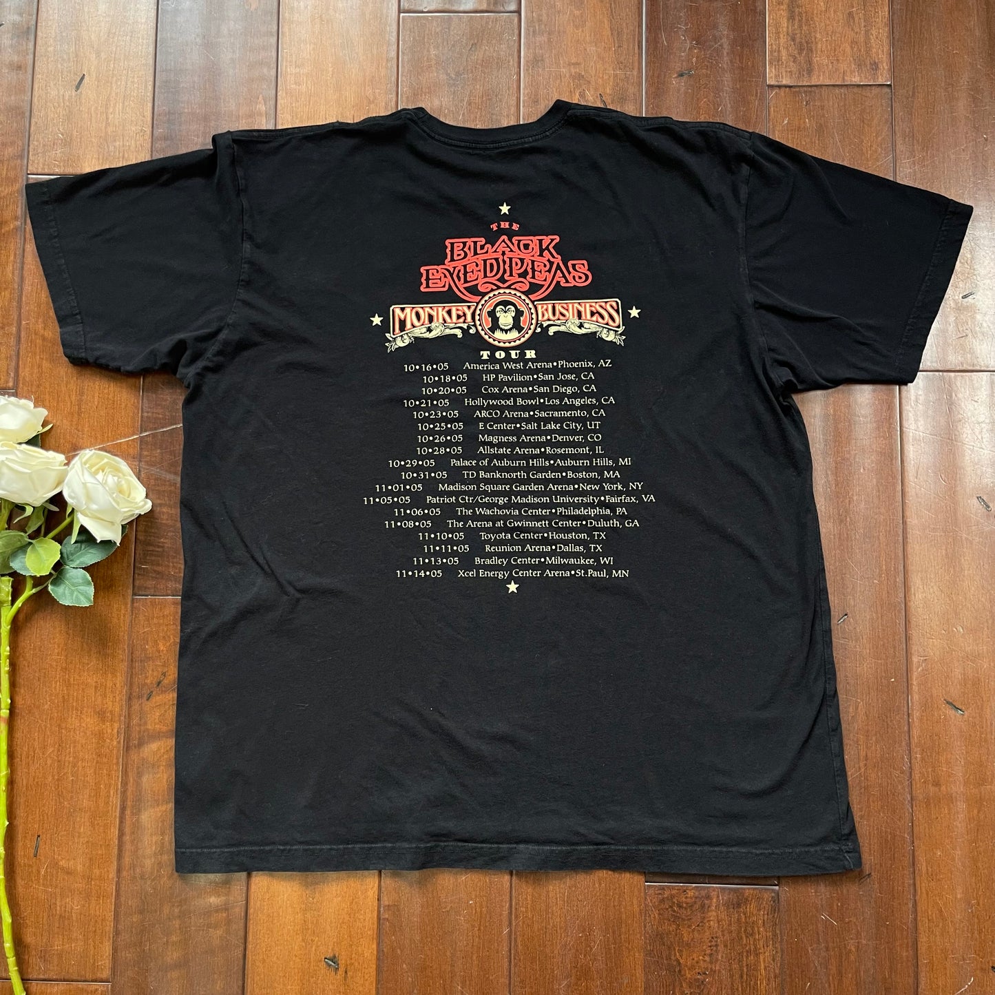 Thrifted Black Eyes Peas Monkey Business Tour T-Shirt