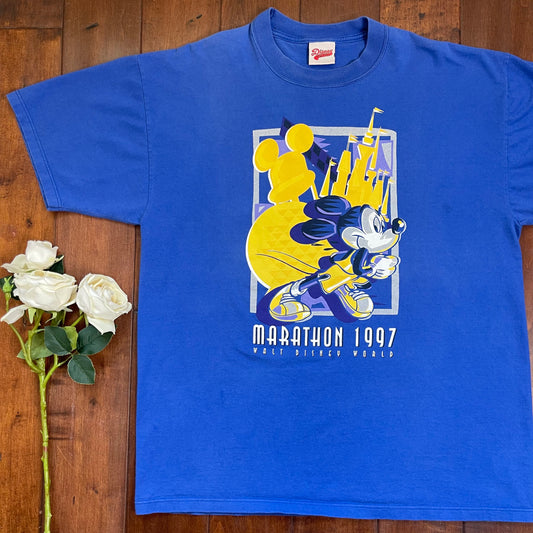Vintage 1997 Mickey Mouse Marathon T-Shirt