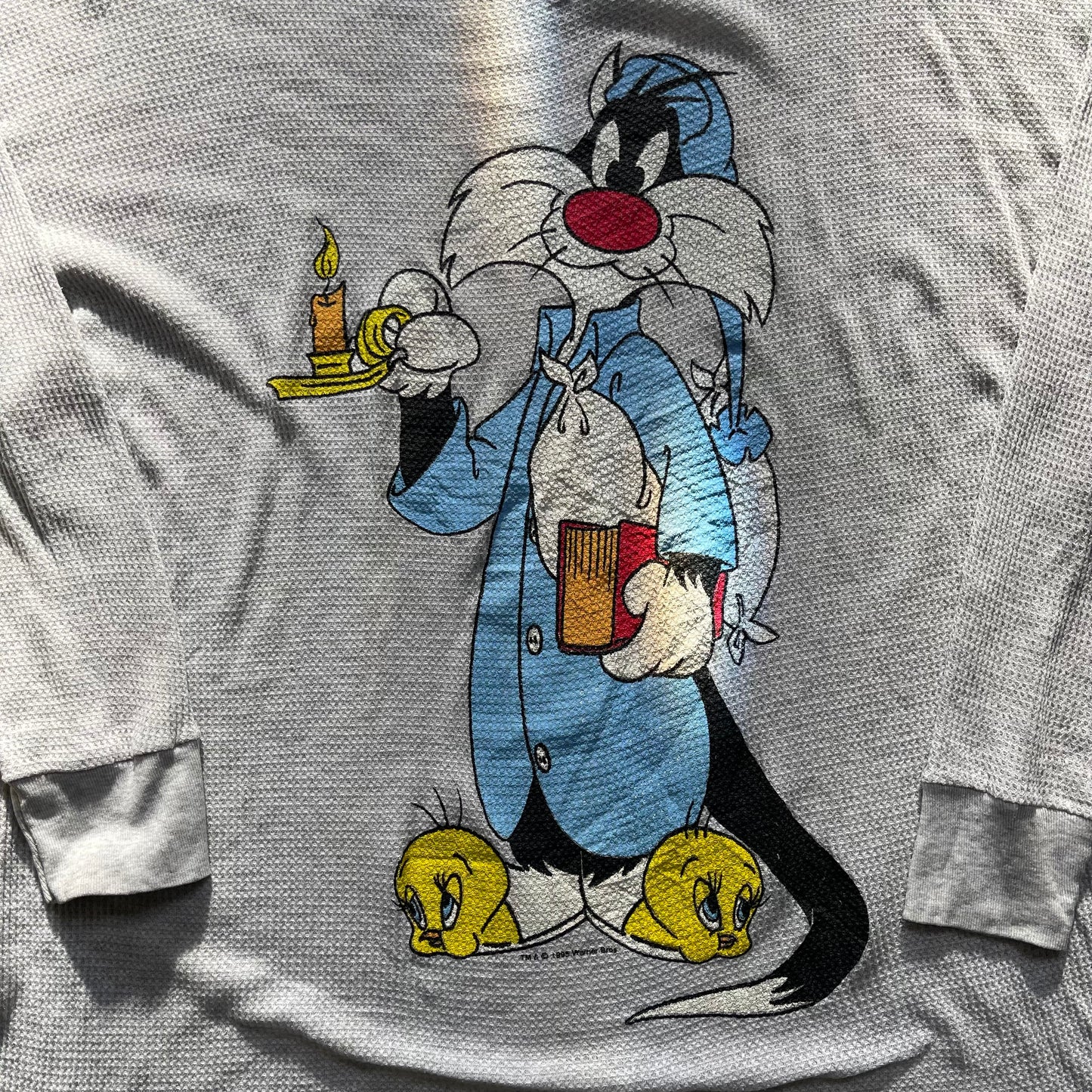 Vintage Y2K Looney Tunes Sylvester Thermal Long Sleeve