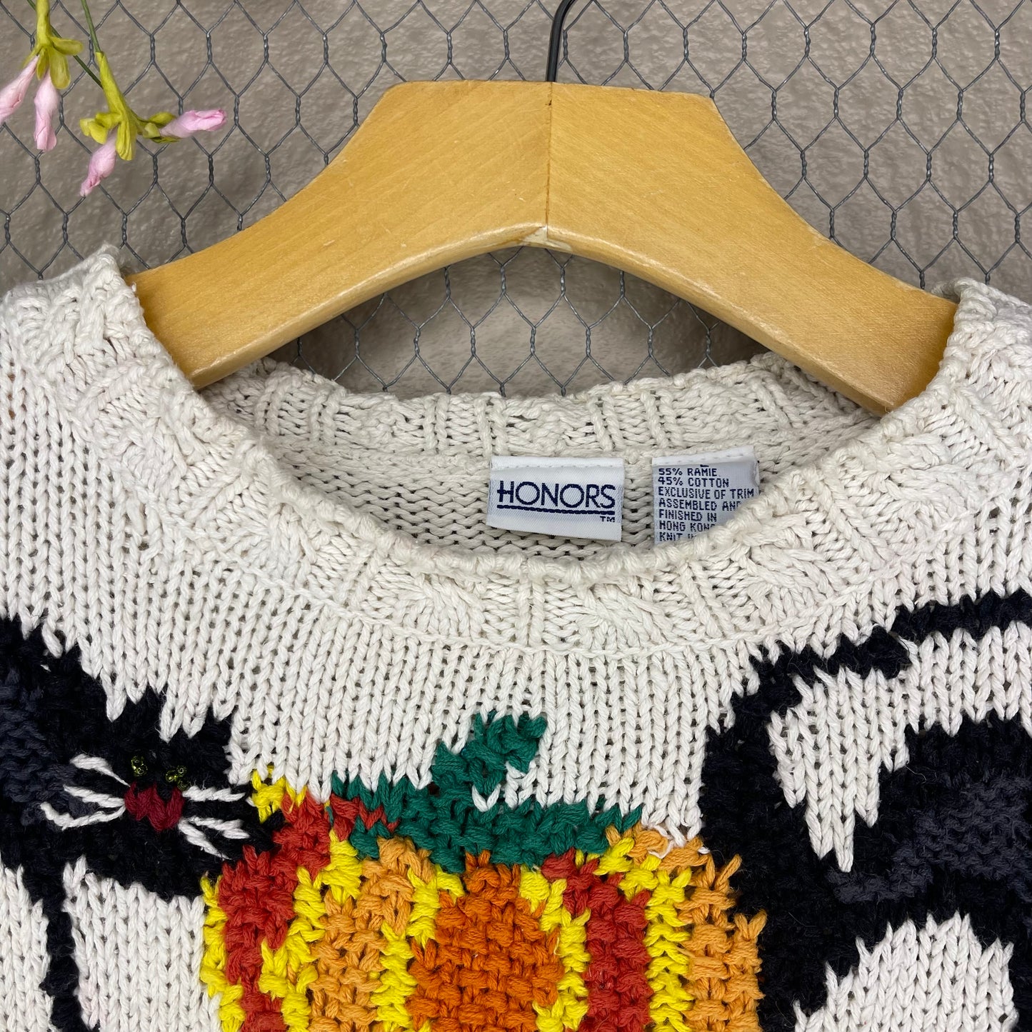 VINTAGE 90’S HALLOWEEN CHUNKY SWEATER