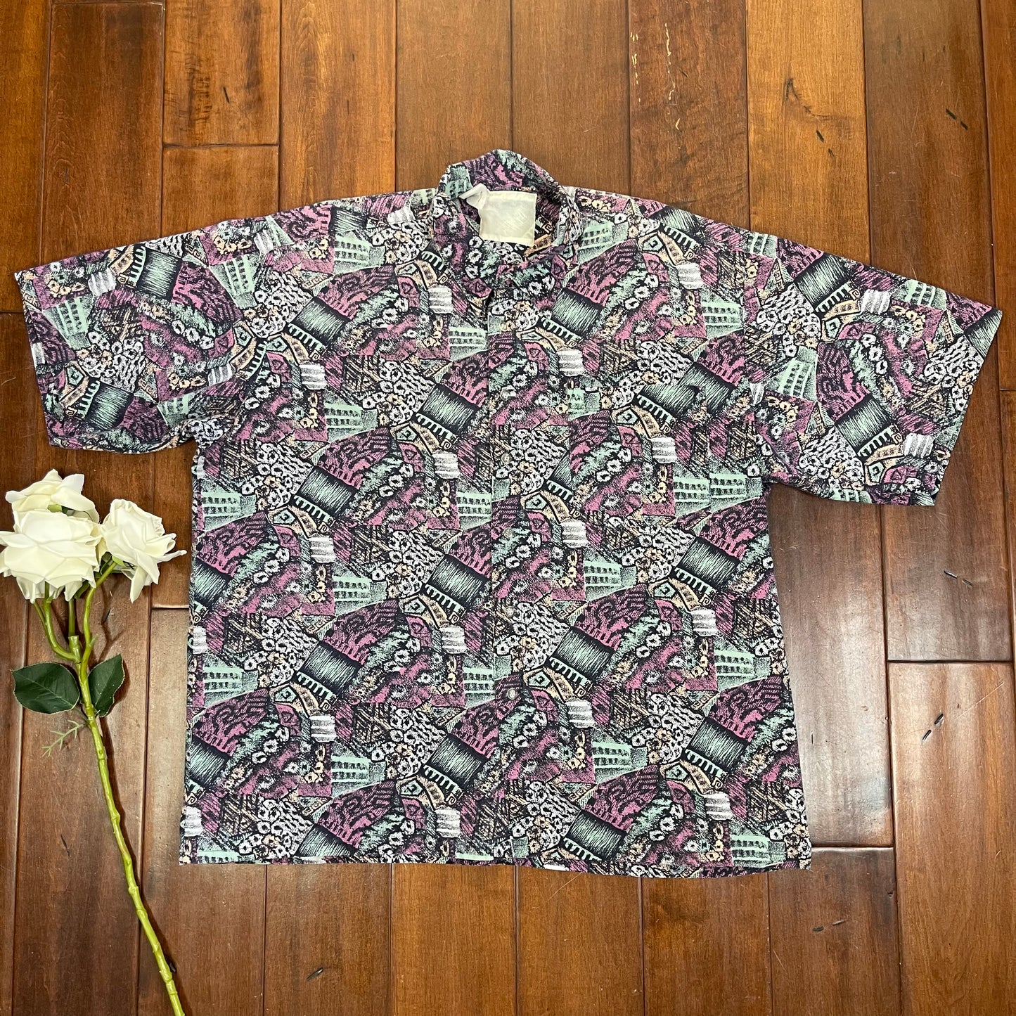 VINTAGE 80’S SURFER STYLE BUTTON-UP