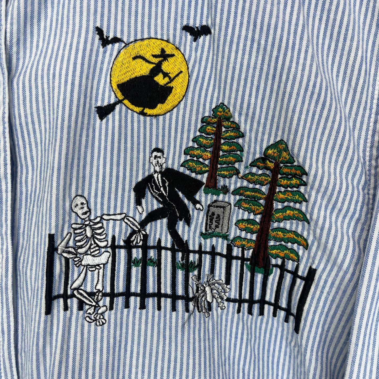Vintage Halloween Jean Button-Up