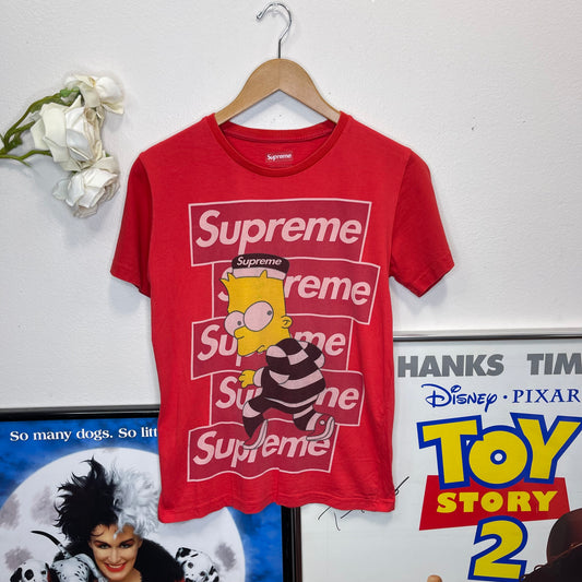 Thrifted Supreme Bart Simpson T-Shirt