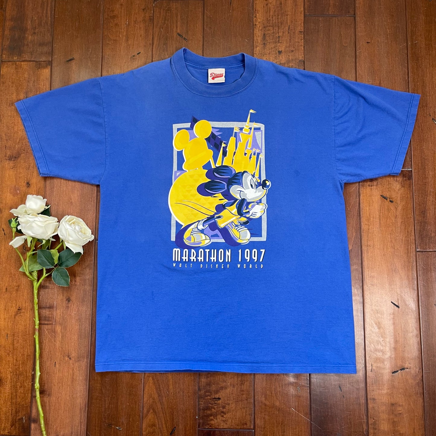 Vintage 1997 Mickey Mouse Marathon T-Shirt