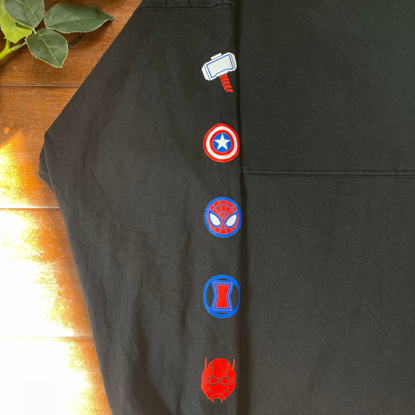 Thrifted Disney Marvel Avengers Spirit Jersey Long Sleeve Shirt