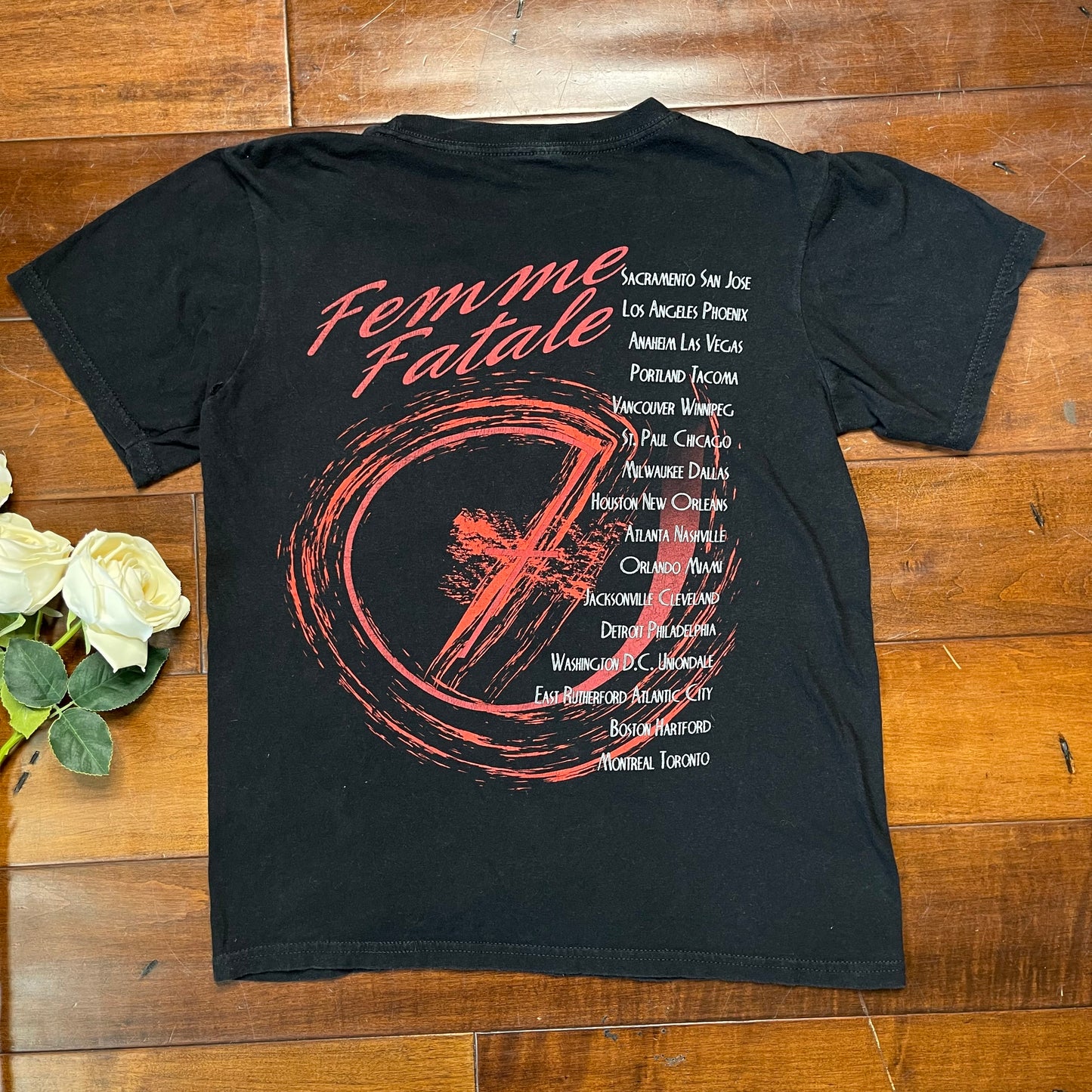 Thrifted Britney Spears Femme Fatale 2011 Tour T-Shirt
