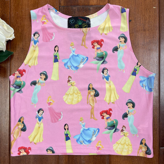 THRIFTED DISNEY PRINCESS CROPPED TANK