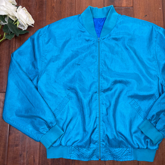 VINTAGE 80’S WINDBREAKER ZIP-UP JACKET