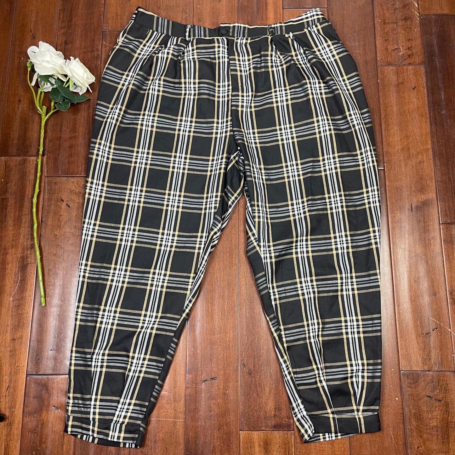 THRIFTED PLAID PANTS