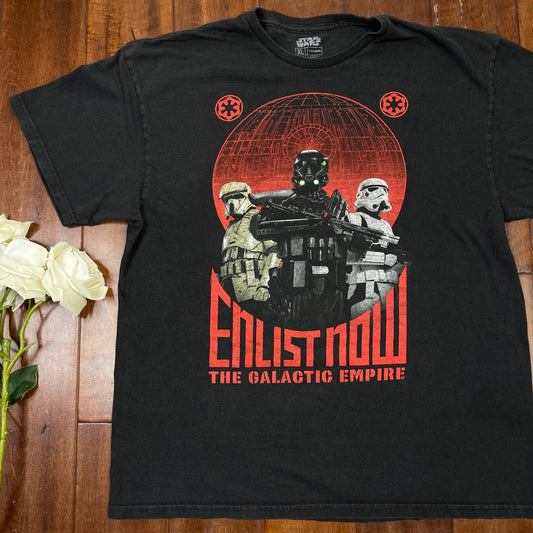 THRIFTED “ENLIST NOW THE GALACTIC EMPIRE” T-SHIRT