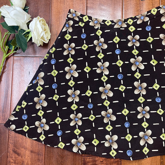 VINTAGE 90’S FLORAL & GEMS SKIRT