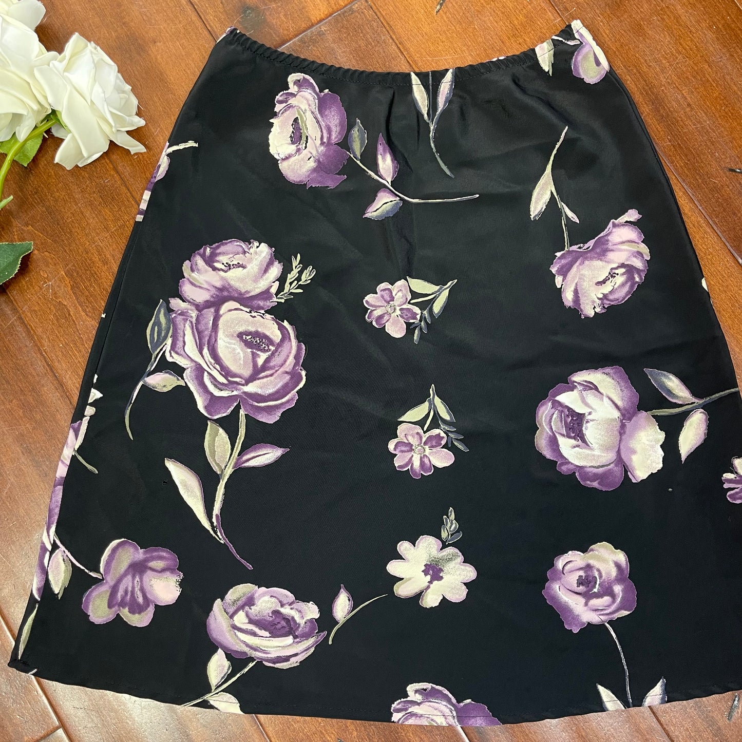 VINTAGE Y2K FLORAL MID SKIRT