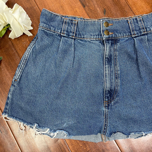 THRIFTED Y2K INSPIRED JEAN MINI SKIRT