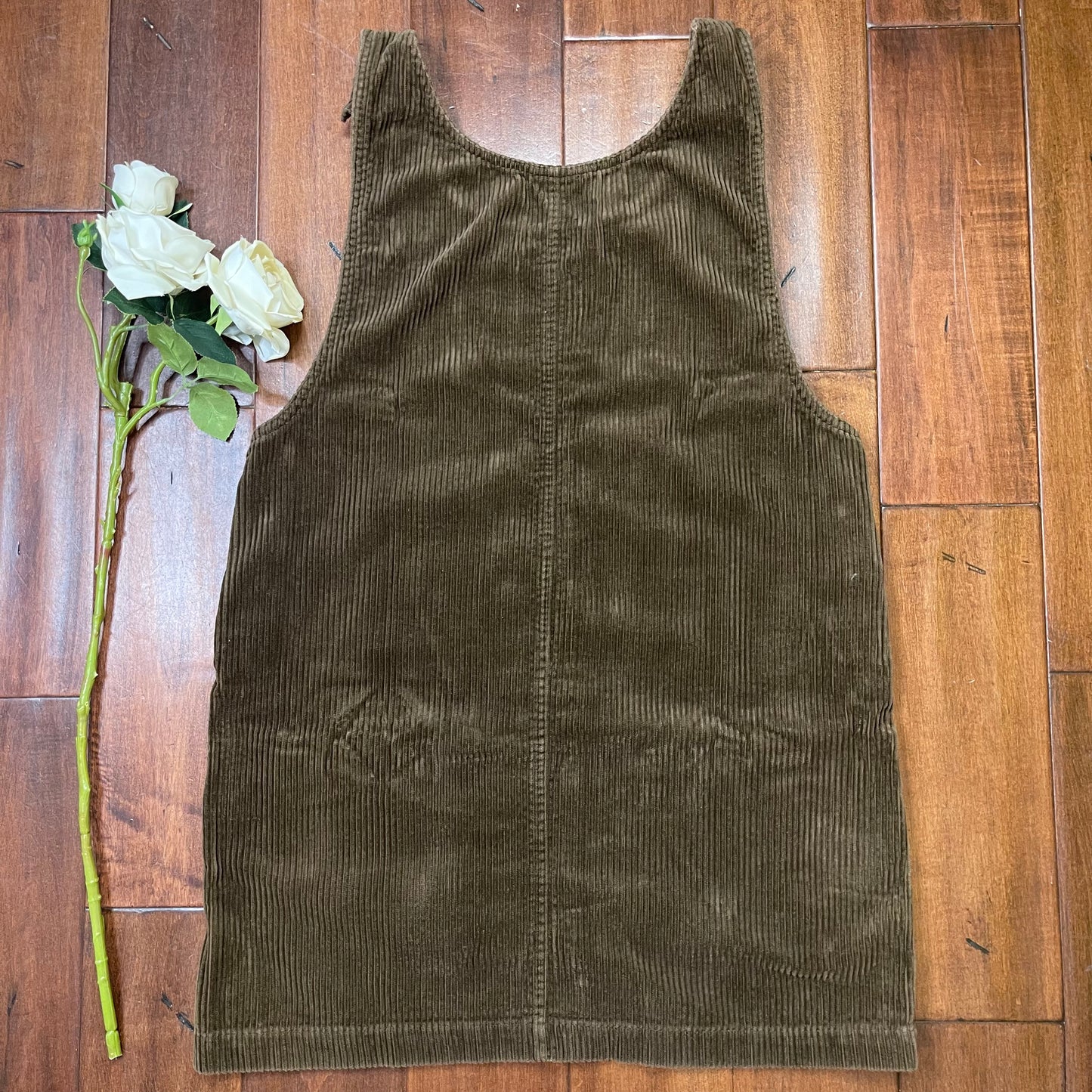 VINTAGE NY JEANS CORDUROY OVERALL DRESS