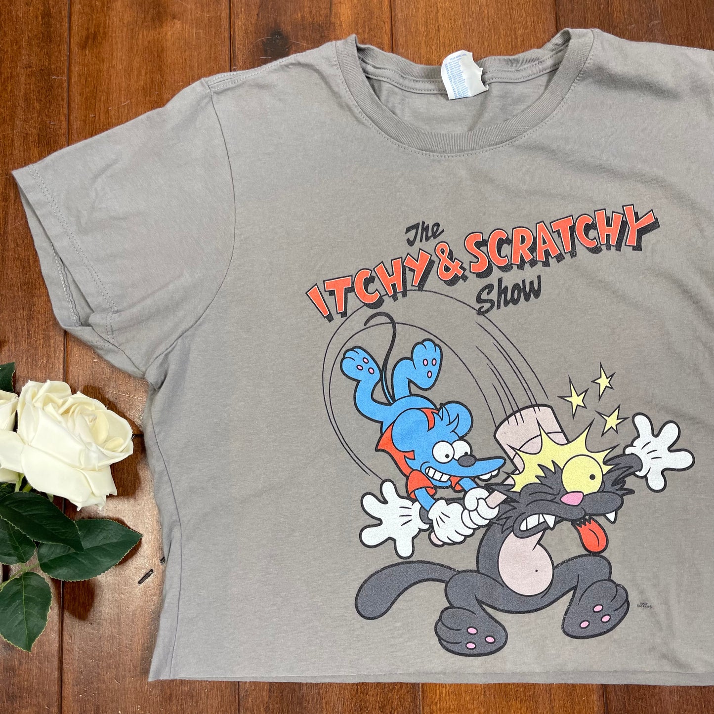 THRIFTED “THE ITCHY & SCRATCHY SHOW” CUT-UP TEE