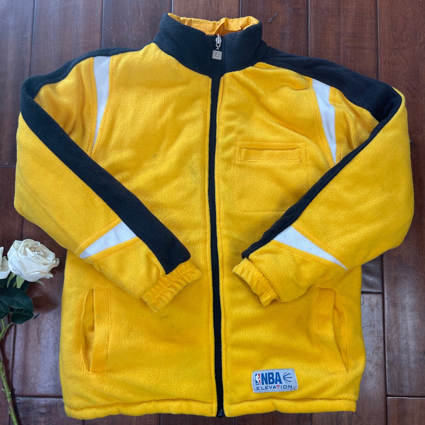 THRIFTED NBA LAKERS REVERSIBLE ZIP-UP JACKET