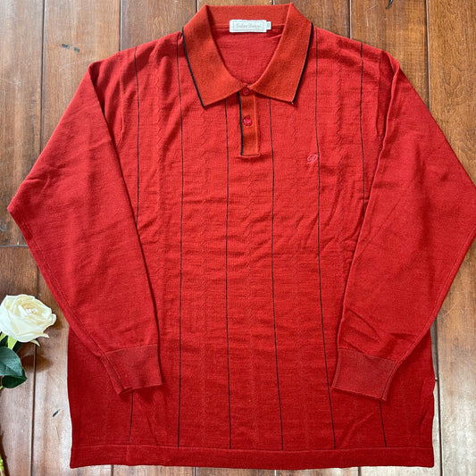 VINTAGE BURGUNDY POLO