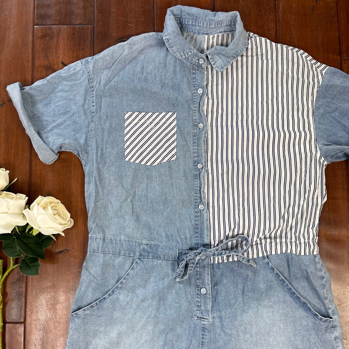 VINTAGE JEAN ROMPER