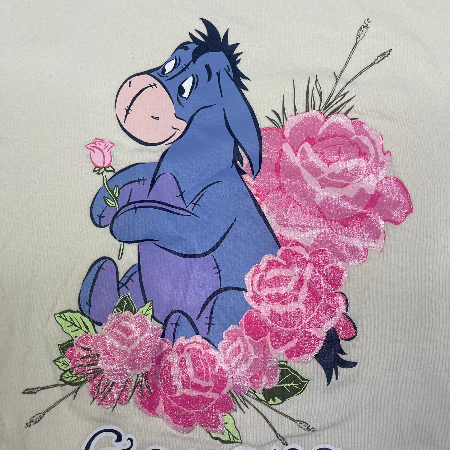 THRIFTED EEYORE CROPPED TEE