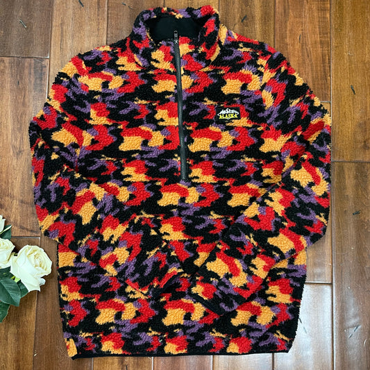 THRIFTED ALASKA POLO ZIP-UP SWEATER