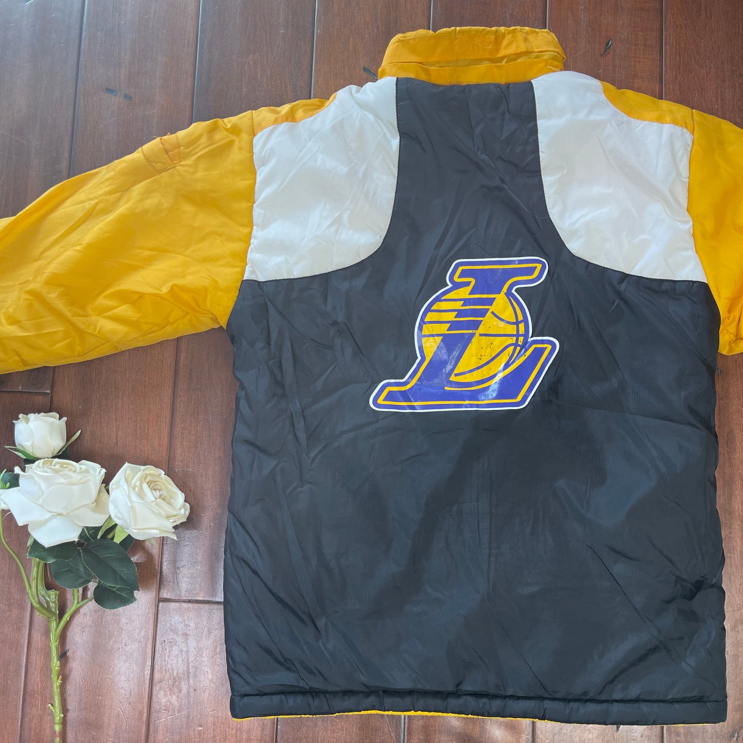 THRIFTED NBA LAKERS REVERSIBLE ZIP-UP JACKET