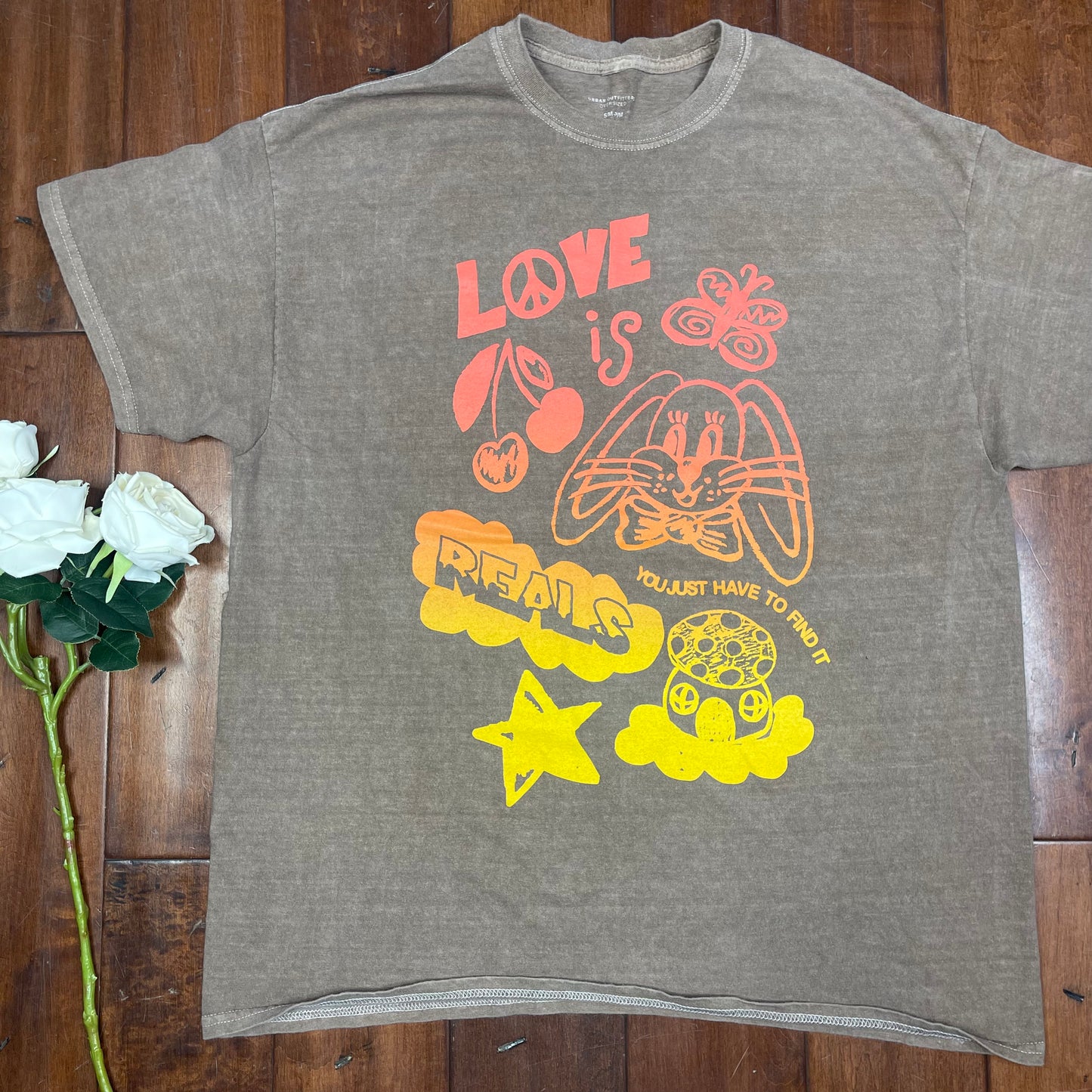 THRIFTED UO “LOVE IS” BOX T-SHIRT