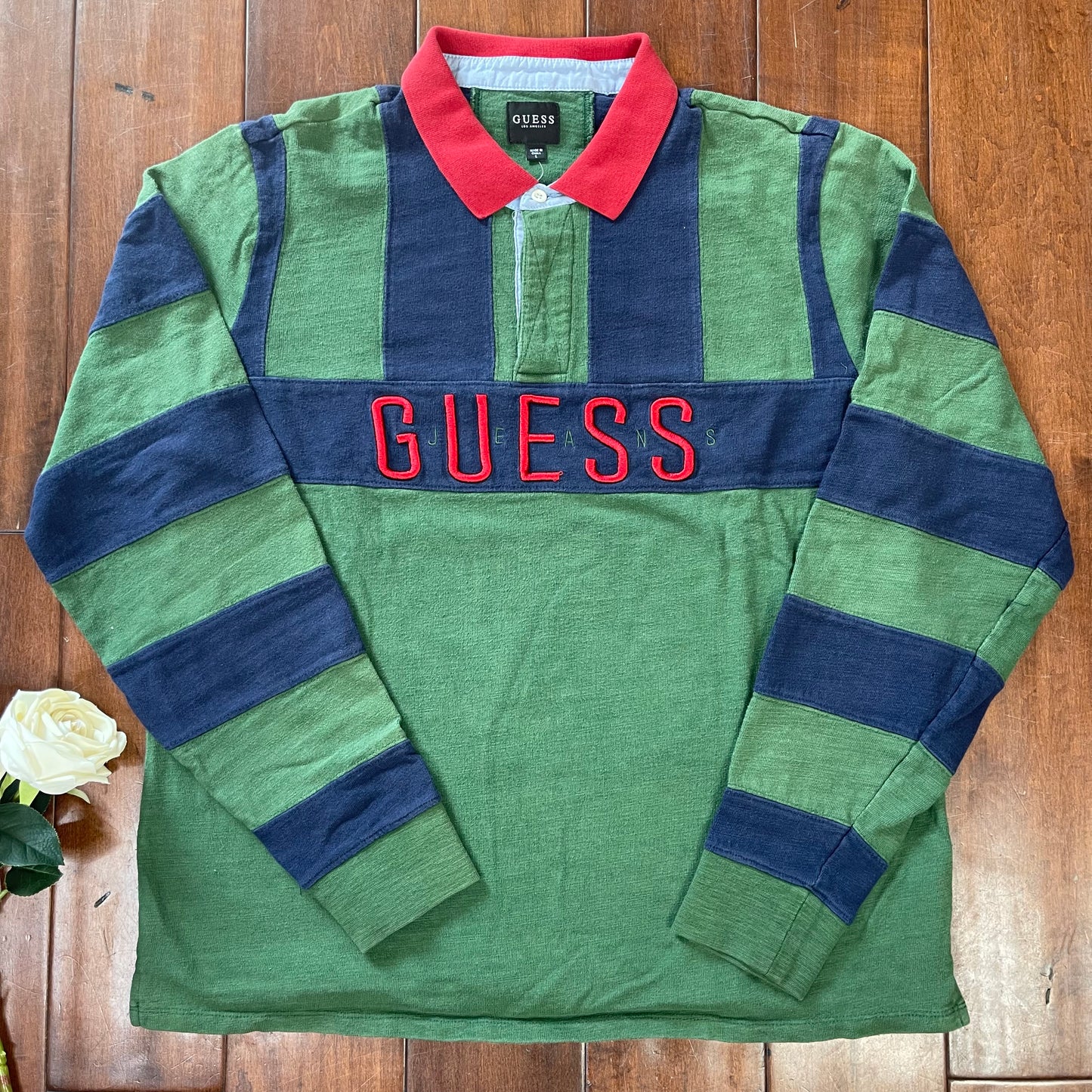 THRIFTED GUESS JEANS POLO
