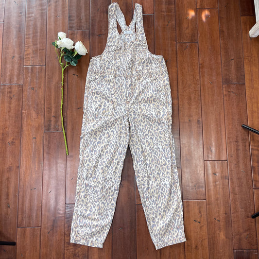 THRIFTED URBAN OUTFITTERS LEOPARD OVERALLS