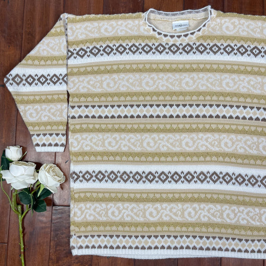 VINTAGE GOLDEN STRIPED SWEATER